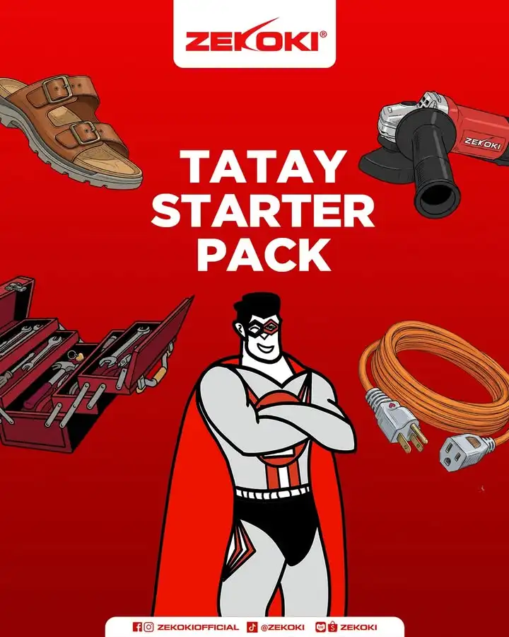 Mukhang di complete si Tatay pag wala ang kanyang paboritong Zekoki Angle Grinder.     